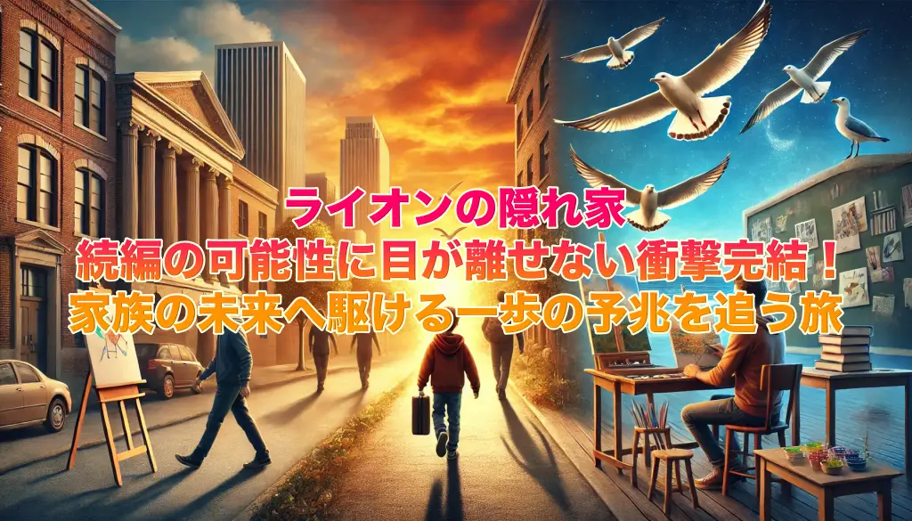 ライオンの隠れ家：続編の可能性に目が離せない衝撃完結！家族の未来へ駆ける一歩の予兆を追う旅の画像