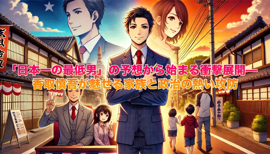 「日本一の最低男」の予想から始まる衝撃展開―香取慎吾が魅せる家族と政治の熱い攻防の画像